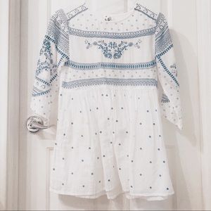 Anthropologie Embroidered Blouse